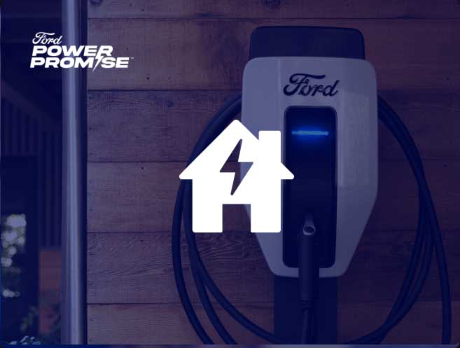 A home charger with home charging icon overlaid