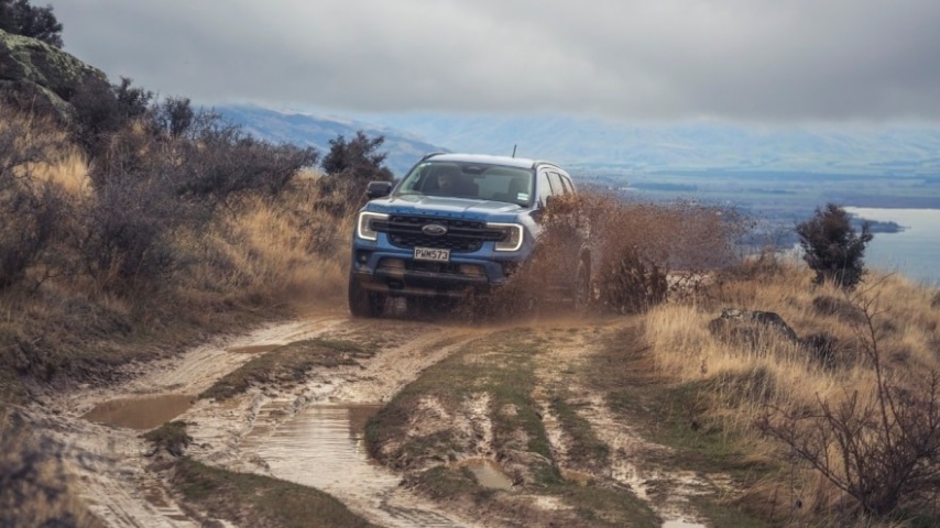 Muddy Ford Driving Off Road