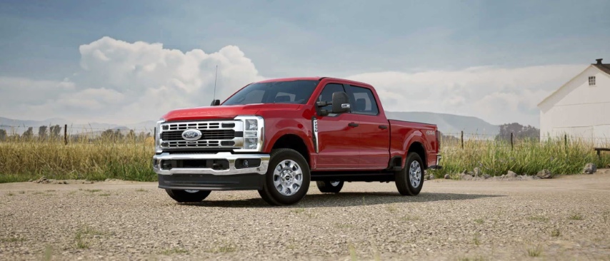 Red Ford Super Duty